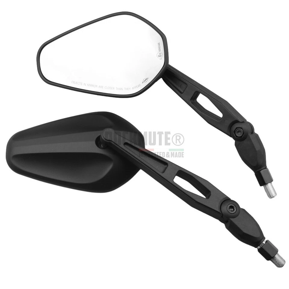 Par de espejos retrovisores negros para HONDA CB300R CB500F/X CB650F/R CBF300 GROM 125 Foto 3 de 4