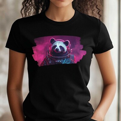 Frauen T-Shirt Dachs als Astronaut Motiv Baumwolle Größe S bis 3XL
