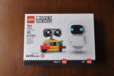 NEW SEALED! LEGO 40619 Brickheadz Disney Pixar Wall-E & Eve 155pcs