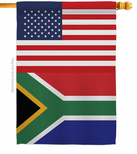 South Africa US Friendship Garden Flag Nationality Regional Gift House Banner - Picture 3 of 17