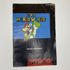 Super Mario World Super Nintendo Instruction Manual Booklet Only