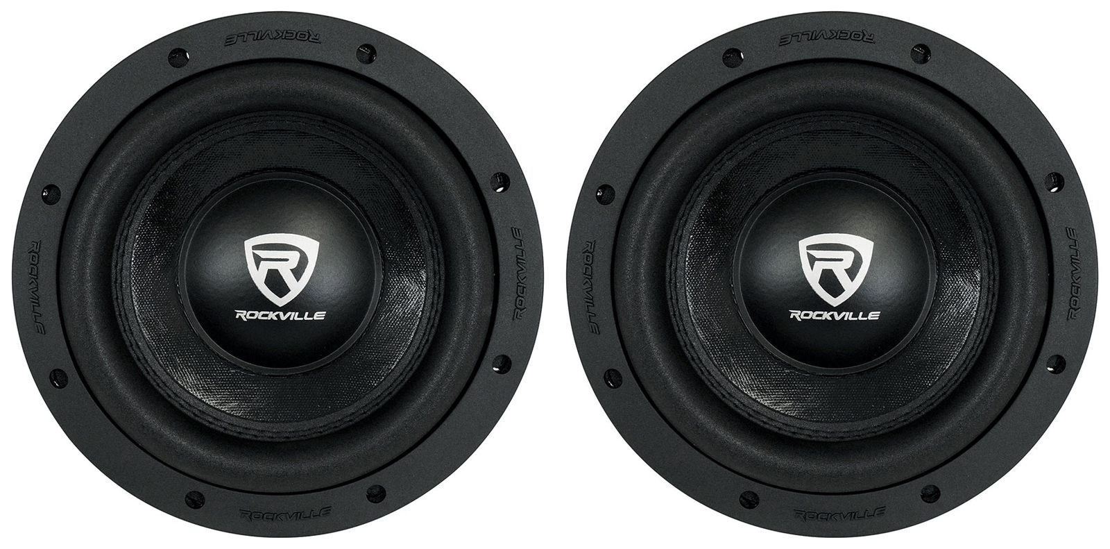 2 Rockville W8K6D2 V2 8 пиковых автомобильных сабвуферов мощностью 1400 Вт с двумя 2-омными сабвуферами среднеквадратичная мощность 350 Вт 16690₽