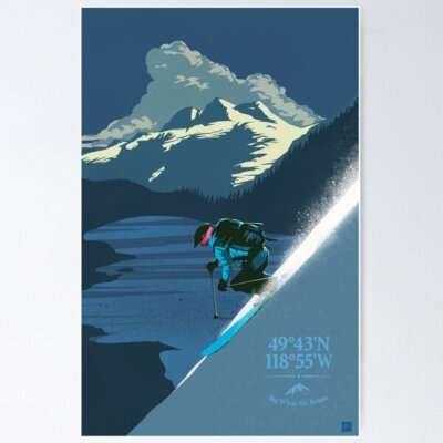 NEW! Best Design Retro Big White Ski Resort Poster