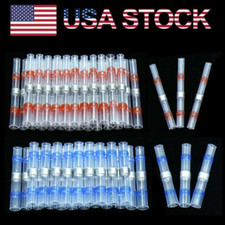 300Pcs Solder Seal Sleeve Heat Shrink Waterproof Wire Connectors Butt Terminals