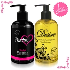 Sensual Sweetheart Massage Oil Set of 2 Massage Oils for Couples