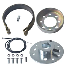 Rear 4"Drum Brake Band Pin Cable Steel Sprocket Brake Hub For Predator 196/212cc