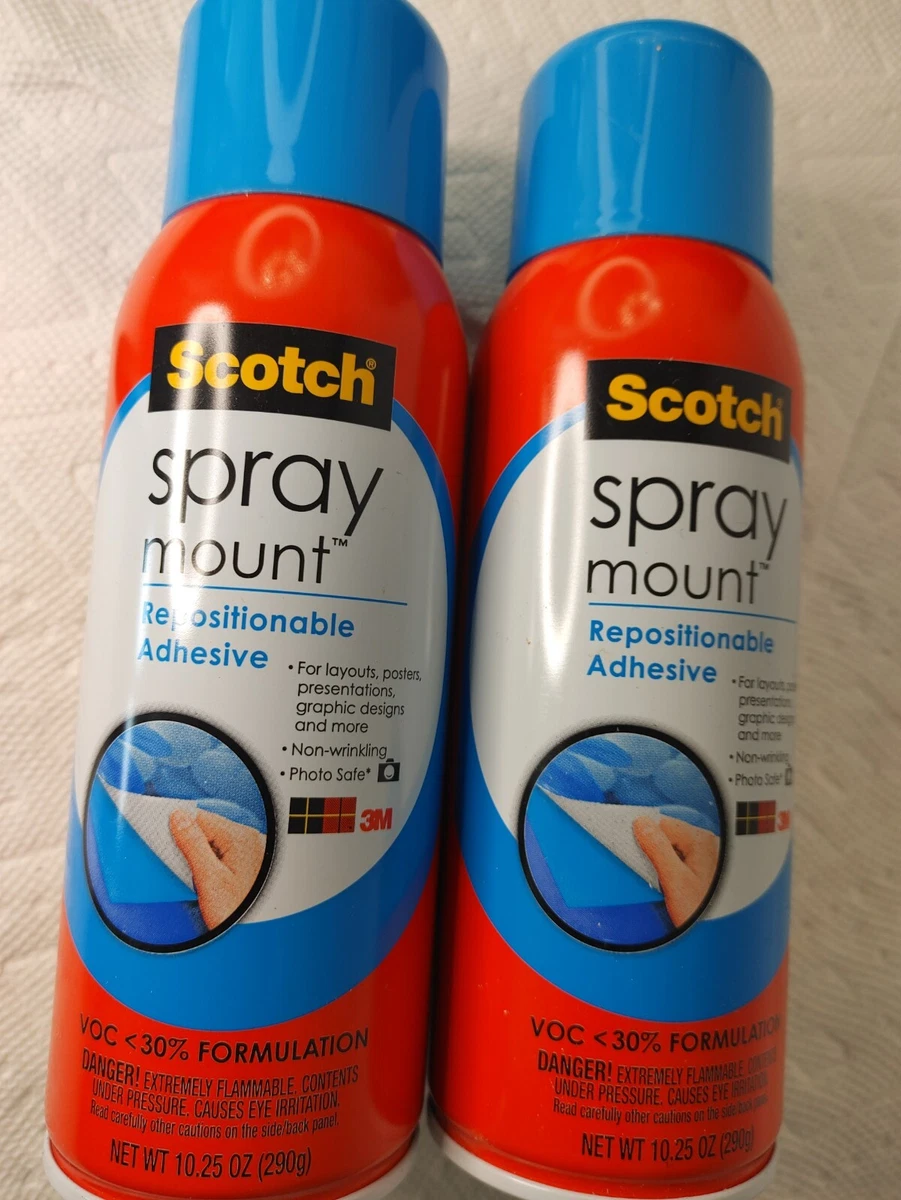 Scotch Spray Mount Artist's Adhesive 10.25 oz Repositionable (2PK BUNDLE)