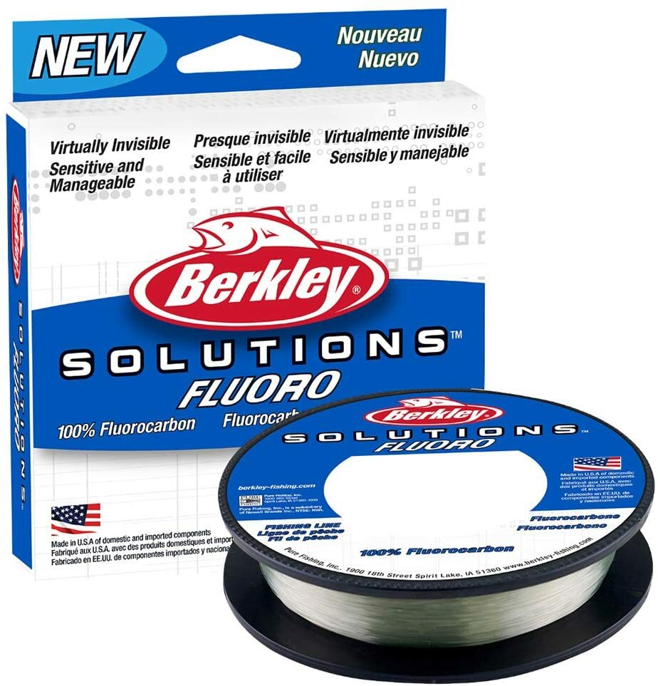 Berkley Solutions 100 фторуглеродная леска катушка 4 или 8 фунтов 200 ярдов 2390₽