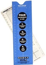 Scott Linns Stamp Multi-Gauge Perforation & Cancel Gauge w/ zero center ruler