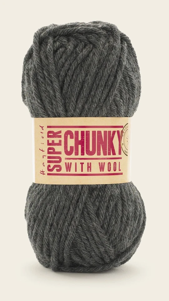 Hayfield Super Chunky with Wool 100g - 051 Forge - Includes Pack Offers