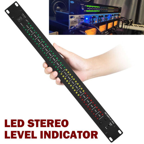 80 LED Stereo Sound Level Meter  Music Audio Spectrum DB Display Analyzer MIC - Afbeelding 1 van 14