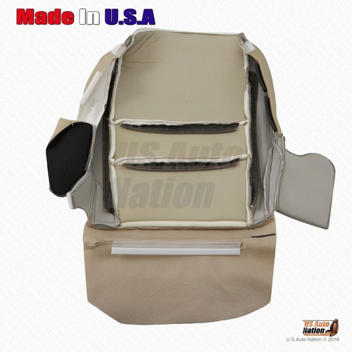 Fits 2007-2011 Honda CR-V Driver Bottom Leatherette Seat Replacement Cover Tan - Picture 10 of 10
