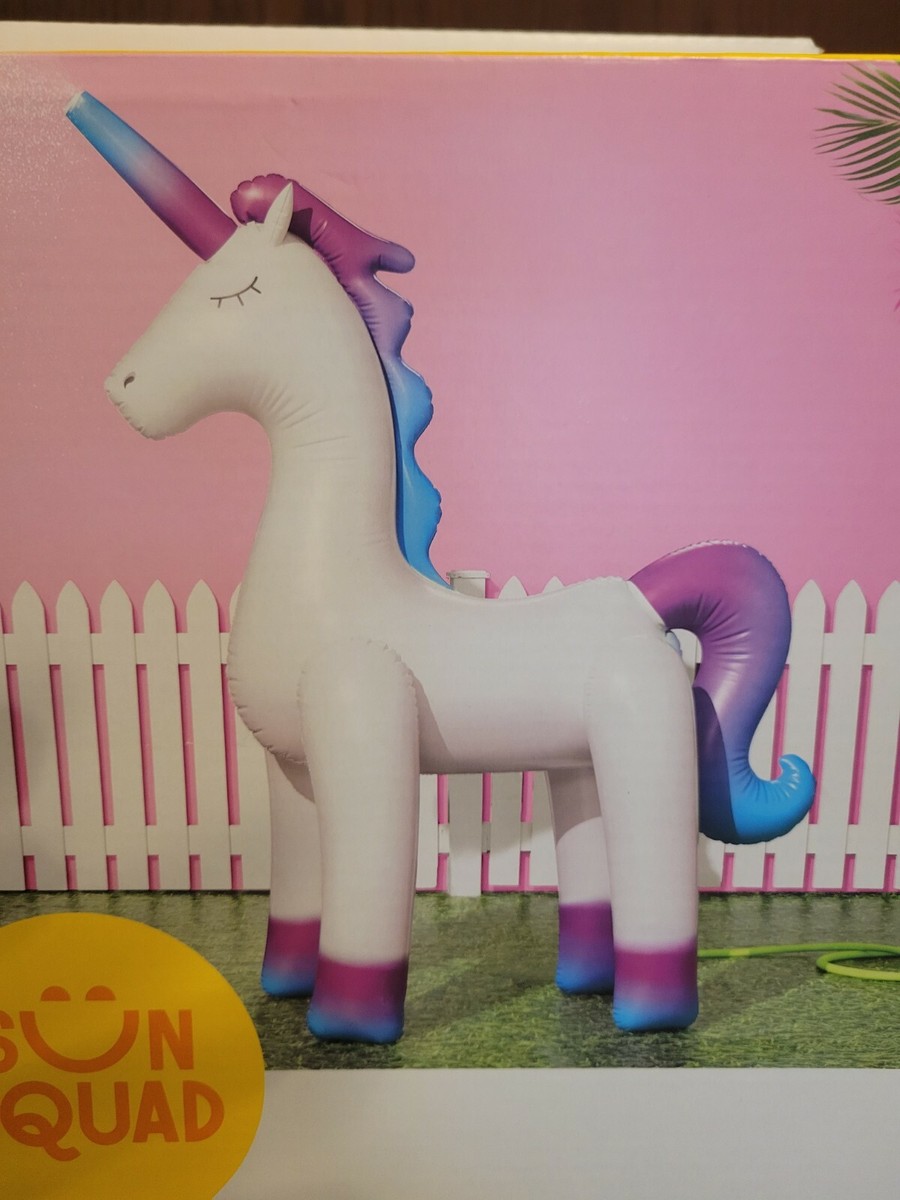 Sun Squad Inflatable Giant Unicorn Sprinkler Over Feet Tall New