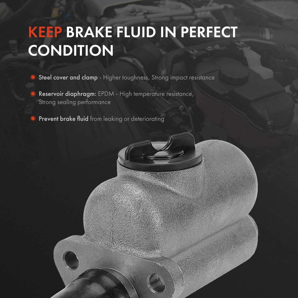 Cilindro maestro de freno con depósito para Chevrolet Corvette 1953 1954 1955-1962 Foto 3 de 4