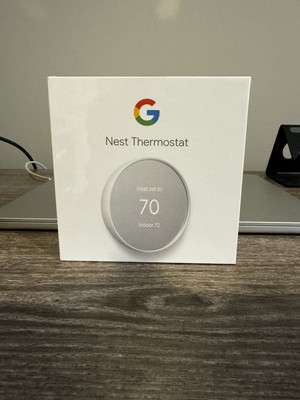 Google Nest Smart Thermostat, Snow - GA01334-US