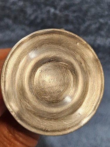 Vaso vintage internazionale in argento sterling preludio pesato 8" con ammaccature - Foto 7 di 14