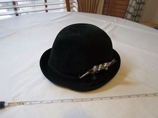 Original Robinsport fedora hat GREEN Fritz Gunzrodt Garmisch felt feather travel