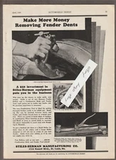 Vintage 1930 STILES-HERMAN Magazi AD~FENDER Tools/ROLLERS~Manufacturing/St Louis