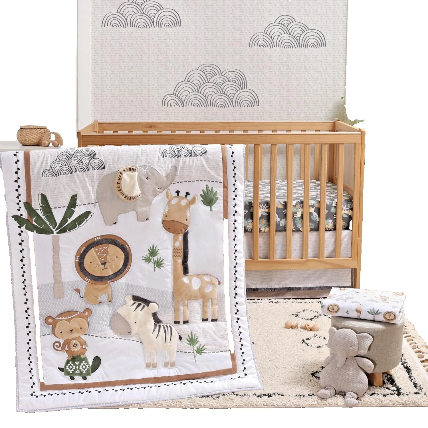Organic Cotton Safari Nursery Bedding Sets