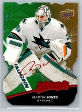 2017  Upper Deck MVP #34 Martin Jones Colors and Contours Gold SHARKS