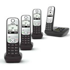 Gigaset A690A Cordless Phone, Quad Handset with Answer Machine Home 4 Handset
