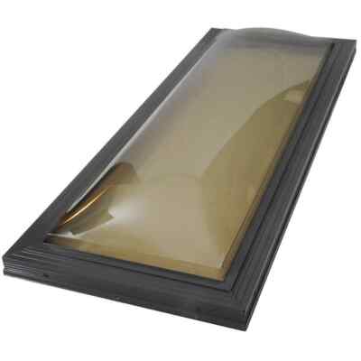 22-1/2 x 46-1/2 in. Polycarbonate Impact Fixed Curb Mount Bright Skylight