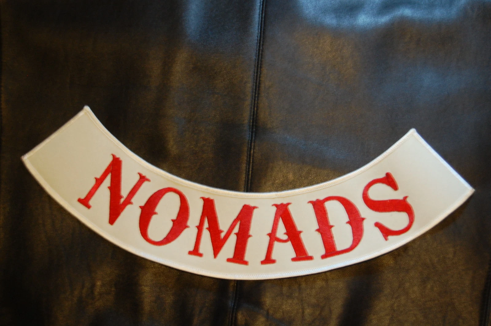 BEYOND 666 OUT-LAW GANG NOMAD(S) ROCKER PATCH for BIKER LEATHER JACKET BACK 3/5