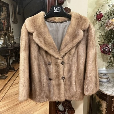 MINK Genuine fur coat  Sz L