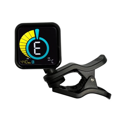 KLIQ UberTuner-Max, USB Rechargeable Clip-On Tuner for Guitar, Bass, Violin, ...