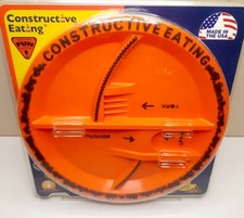 Constructive Eating Toddlers Kids Child Boy Divided Construction Plate Gift