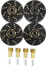 4Pcs 13G Brass Wheel Weights with 7Mm Wheel Hex Hub Extended Wheel Hubs Adapter 