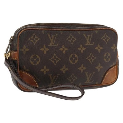 LOUIS VUITTON Monogram Marly Dragonne PM Clutch Bag M51827 LV Auth ep12986