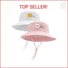 FURTALK Baby Sun Hat Smile Face Toddler Boys Girls Bucket Hat 0-5 Years Kids UPF