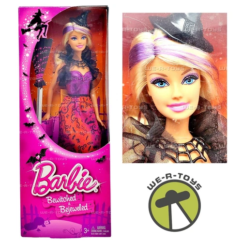 Barbie Halloween Bewitched & Bejeweled Doll 2013 Mattel BBV49