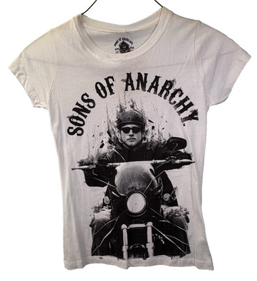 Sons of Anarchy Road Gear Prospect Women s Shirt Medium NWT White