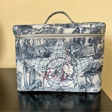 Dior Beaute Around the World Motif Vanity Case w Mirror Blue White Loyalty Gift
