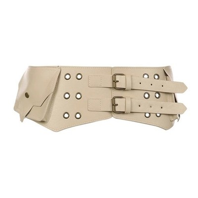 Distressed Western Belt Cowboy Look Comfortable PU Leather Waist Accessory