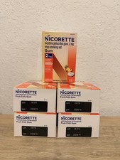 LOT OF 5 - Nicorette 2mg Nicotine Gum Fruit Chill 100 Pieces EXP 11/2028