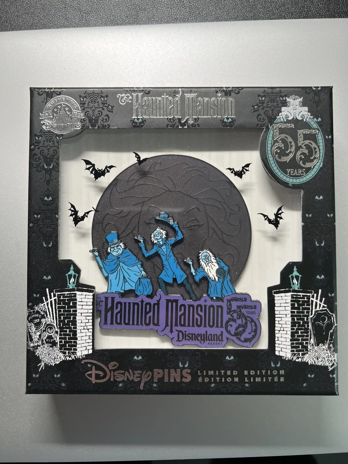 D23 Haunted Mansion 55th Anniversary Pin LE 750 Disney Disneyland Brand New.