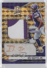 2019 Panini Spectra Rookie Neon Orange Prizm 15/15 Irv Smith Jr Patch Auto lz7