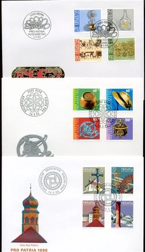 867162) Switzerland 5 Jewelry - FDC Pro Patria from the 1990s