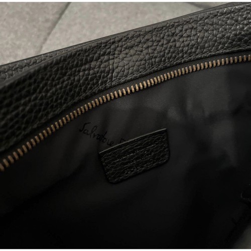 Salvatore Ferragamo Men Bag Available Leather Shoulder Black Limited Edition VHT - Picture 4 of 7