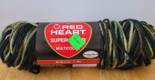 Red Heart Super Saver 4 Medium Worsted 2.5oz Camouflage 0971 Yarn Skein
