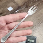 Gorham Sterling Silver Serving Fork PAT 1915 Monogrammed 'L'