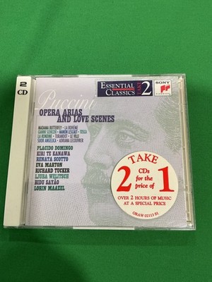 Giacomo Puccini Opera Arias And Love Scenes 2 CD Sony Essential Classics Take 2