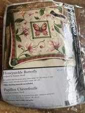  20021 DIMENSIONS "HONEYSUCKLE BUTTERFLY" NEEDLEPOINT KIT - NIP  BEAUTIFUL 