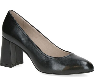 Caprice Women's Black Leather Dress Flats Fashion 9-22404-44022