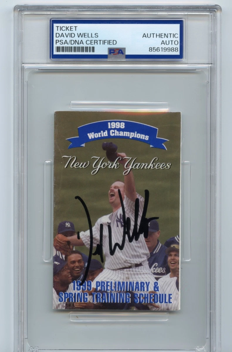 David Wells MLB Original Autographed Items for sale | eBay