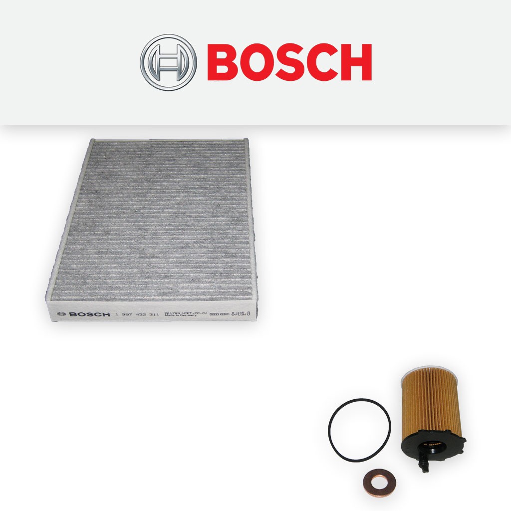 SERVICE KIT for PEUGEOT 407 1.6 HDI BOSCH OIL CABIN FILTERS (2008-2010)