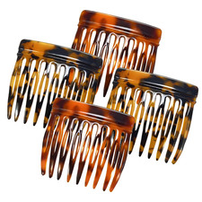 4-Piece Small French Side Comb for Women - Ideal Hair Combs for Fine Hair Access
